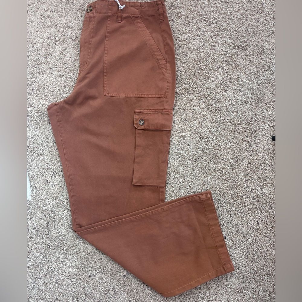Pistola NWT high waisted cargo pants in spicy brown